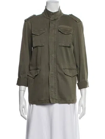 Pre-owned Anine Bing Utility Jacket In Green