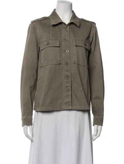 Pre-owned Anine Bing Utility Jacket In Green