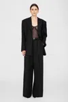 Anine Bing Vena Bodysuit In Black