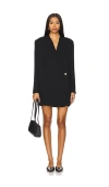 Anine Bing Venice Wrap Dress In 블랙