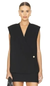 Anine Bing Sleeveless Venice Top In Black