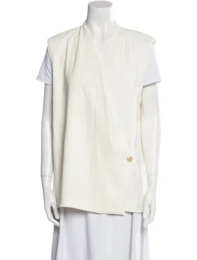 Pre-owned Anine Bing Vest In Neutral