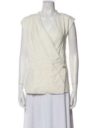 Pre-owned Anine Bing Vest In Neutral