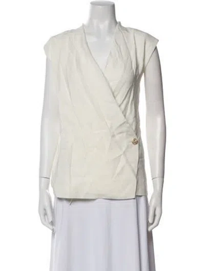 Pre-owned Anine Bing Vest In Neutral