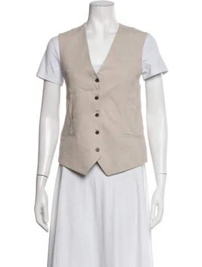 Pre-owned Anine Bing Vest In Neutrals