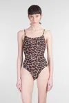 Anine Bing Leopard-print Bodysuit