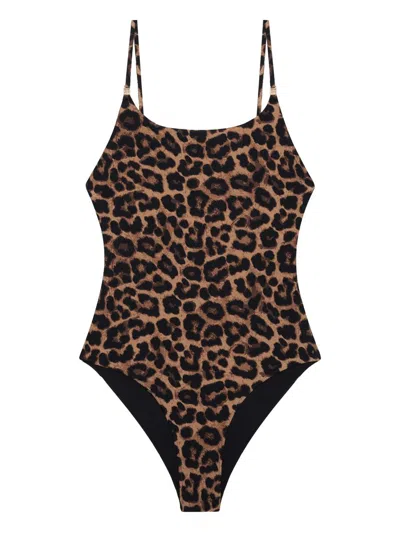 ANINE BING ANINE BING VESTA LEOPARD-PRINT BODYSUIT