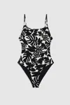 Anine Bing Vesta One Piece - Black Bird Of Paradise L