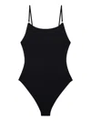 Anine Bing High-cut Leg Swimsuit Scoop Neckline