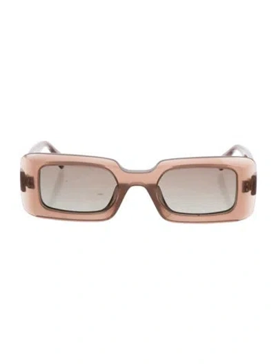 Pre-owned Anine Bing Vienna Square Sunglasses In Neutrals