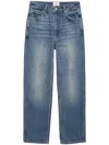 Anine Bing Denim Straight-leg Jeans In 蓝色