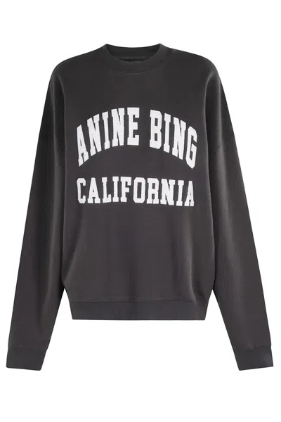 ANINE BING VINTAGE BLACK MILES SWEATSHIRT