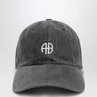 Anine Bing Vintage-effect Grey Baseball Cap In Gray