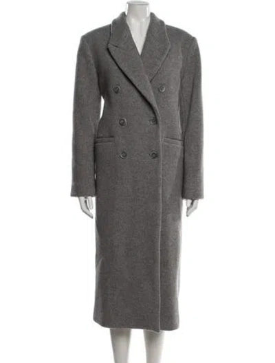 Pre-owned Anine Bing Virgin Wool Coat In Grey