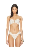 Anine Bing Viv Bikini Top In Sand Seashell