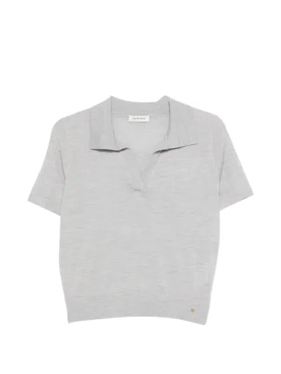 Anine Bing V-neck Short-sleeve T-shirt In Gray