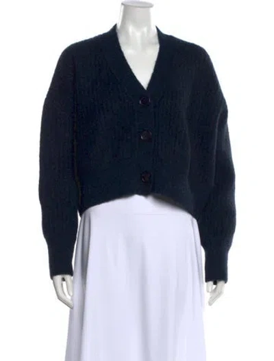 Pre-owned Anine Bing V-neck Sweater In Blue