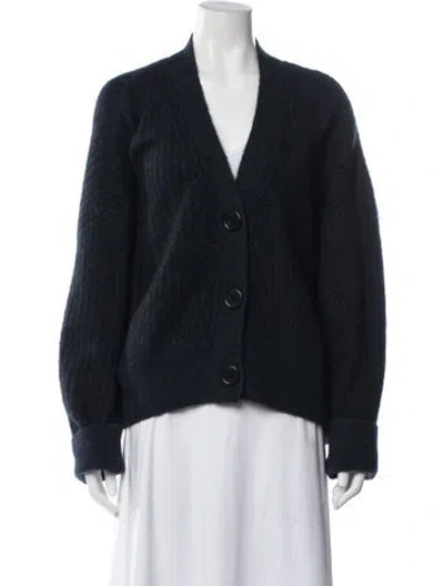 Pre-owned Anine Bing V-neck Sweater In Blue