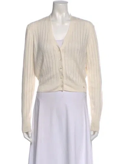 Pre-owned Anine Bing V-neck Sweater In Neutral