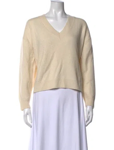 Pre-owned Anine Bing V-neck Sweater In Neutrals