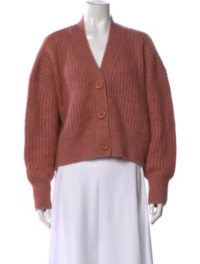 Pre-owned Anine Bing V-neck Sweater In Pink