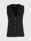 Anine Bing Waistcoat  Woman Color Black In Black