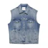 Anine Bing Lapel Denim Vest
