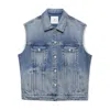 Anine Bing Lapel Denim Vest