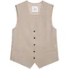 Anine Bing Lena Vest In Sand In Neutrals