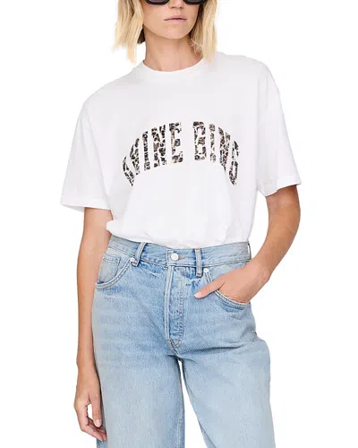 Anine Bing Walker Crewneck Tee In White