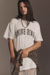 Anine Bing Ivory T-shirt With Leopard Logo Women In White