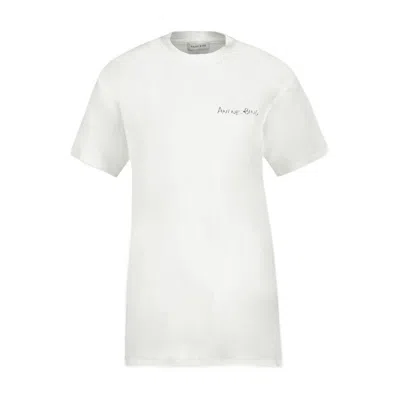 Anine Bing Walker Lyrics T-shirt In White