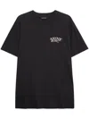 Anine Bing Womens Crewneck Band Tee Graphic T-shirt In Black