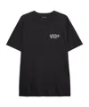 Anine Bing Womens Crewneck Band Tee Graphic T-shirt In Black