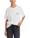 Anine Bing Walker Tee Trip Cotton T-shirt In Ivory