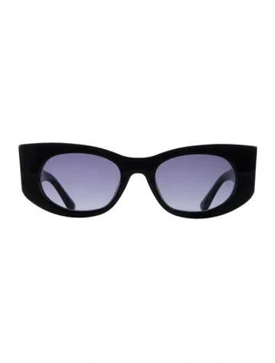 Pre-owned Anine Bing Wayfarer Gradient Sunglasses In Black