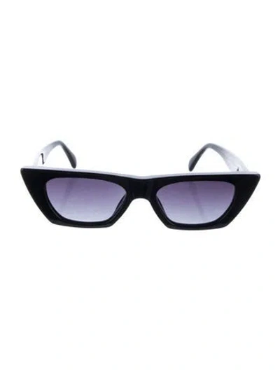 Pre-owned Anine Bing Wayfarer Gradient Sunglasses In Black
