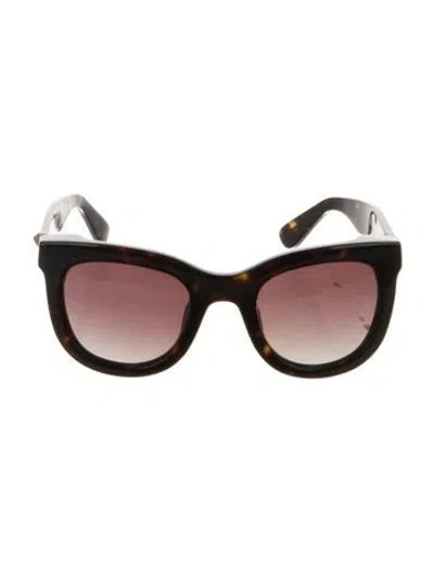 Pre-owned Anine Bing Wayfarer Gradient Sunglasses In Brown