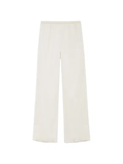 Anine Bing Aden Textured Pants In White