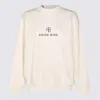 Anine Bing Jaci Sweatshirt Monogram In Ivory