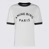 Anine Bing Short Sleeve Top Featuring Contrast Trim In White