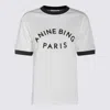 Anine Bing Short Sleeve Top Featuring Contrast Trim In White
