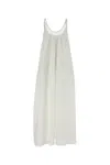 Anine Bing White Lyocell Blend Flora Dress In Neutral