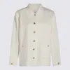Anine Bing Wool And Cashmere Jacket With Long Sleeves In White