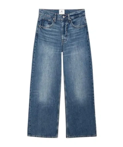 Anine Bing Wide Leg Jeans In Blue