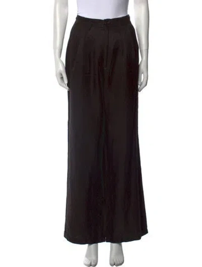 Pre-owned Anine Bing Wide Leg Pants In Black
