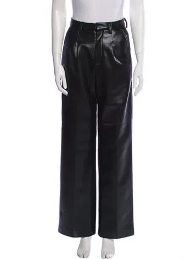 Pre-owned Anine Bing Wide Leg Pants In Black