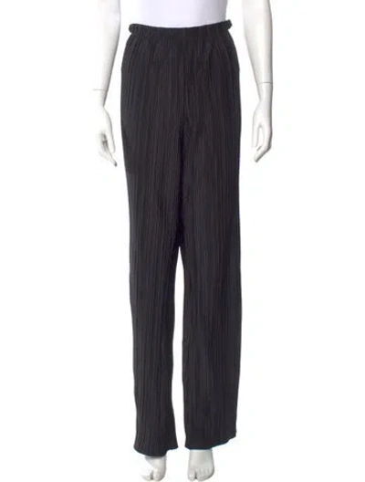 Pre-owned Anine Bing Wide Leg Pants In Black