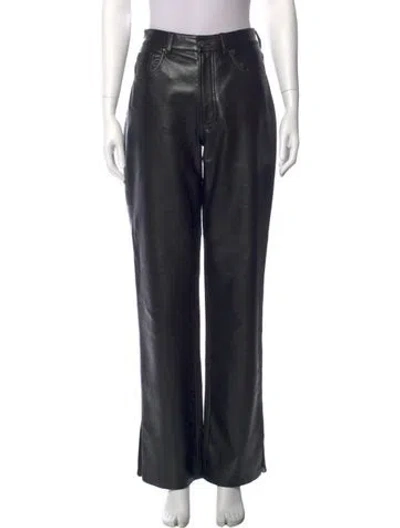 Pre-owned Anine Bing Wide Leg Pants In Black