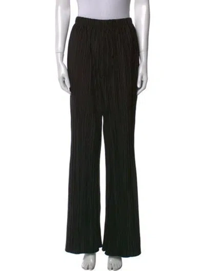 Pre-owned Anine Bing Wide Leg Pants In Black